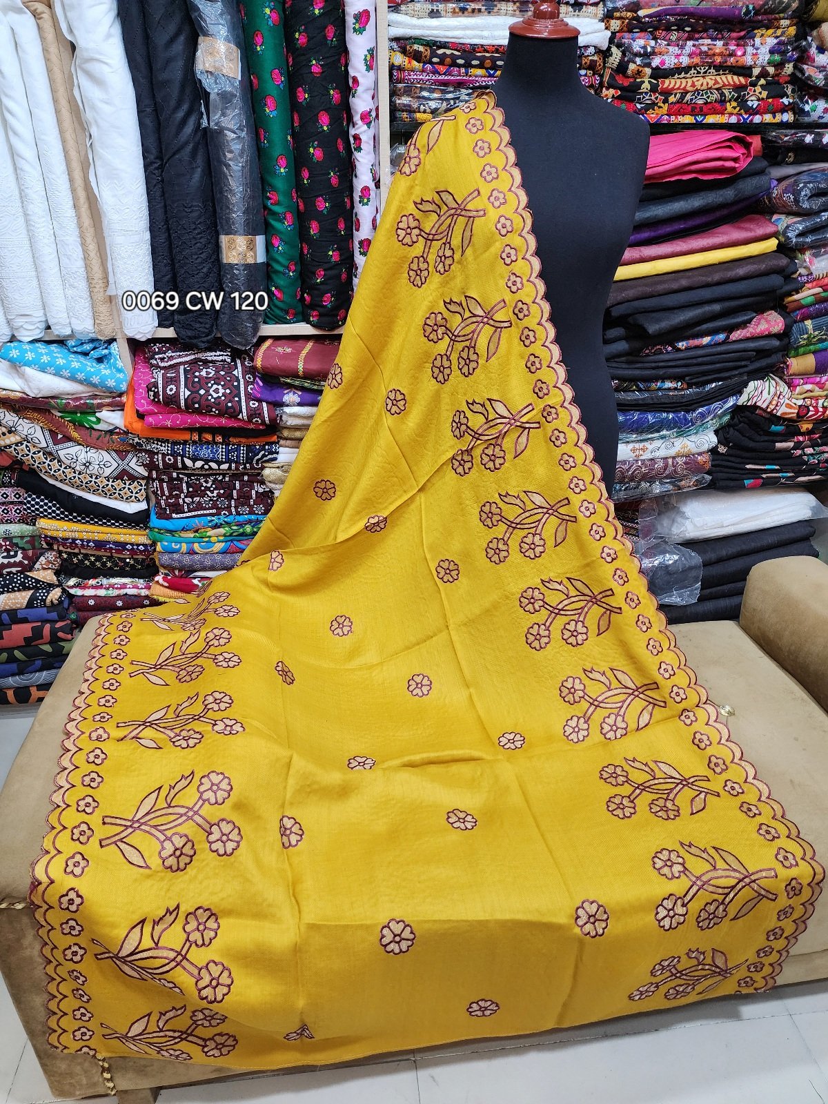 Cutwork Heavy Border Pashmina Shawl All Embroidery Beautiful Shawl Perfect Gift