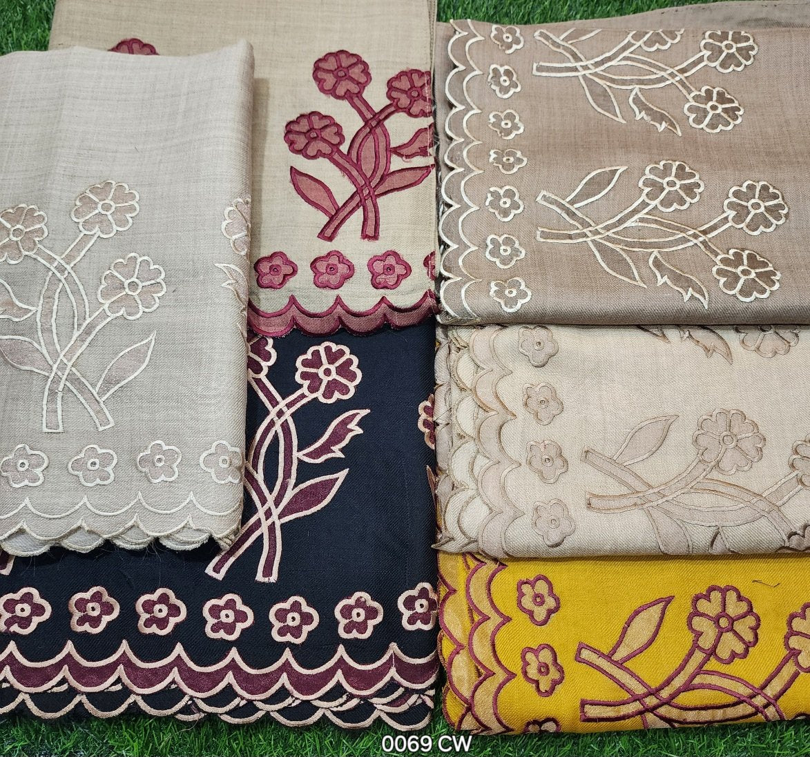 Cutwork Heavy Border Pashmina Shawl All Embroidery Beautiful Shawl Perfect Gift