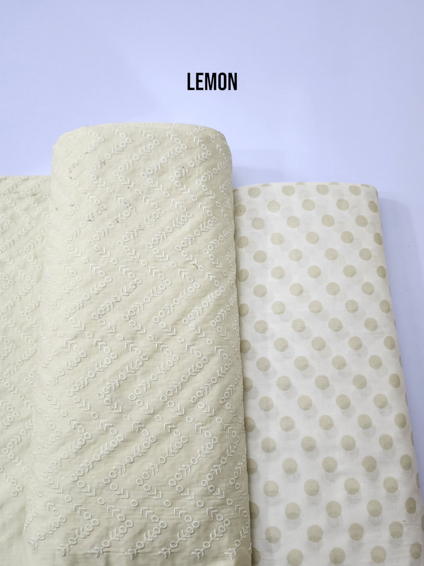 Chikankari Lawn 2 Piece Suit Lining Design | Lemon