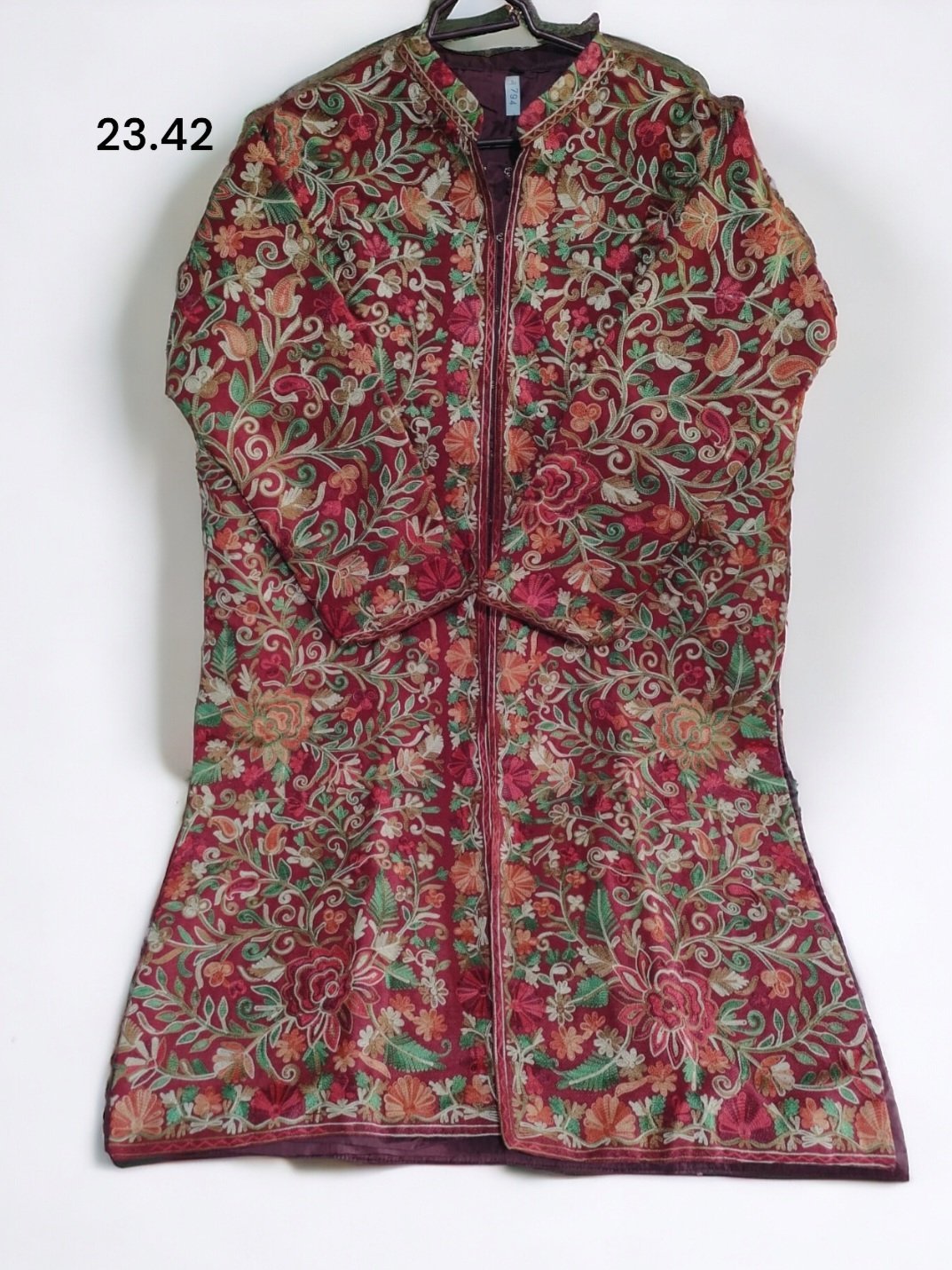 Kashmiri Embroidered Pashmina Coat