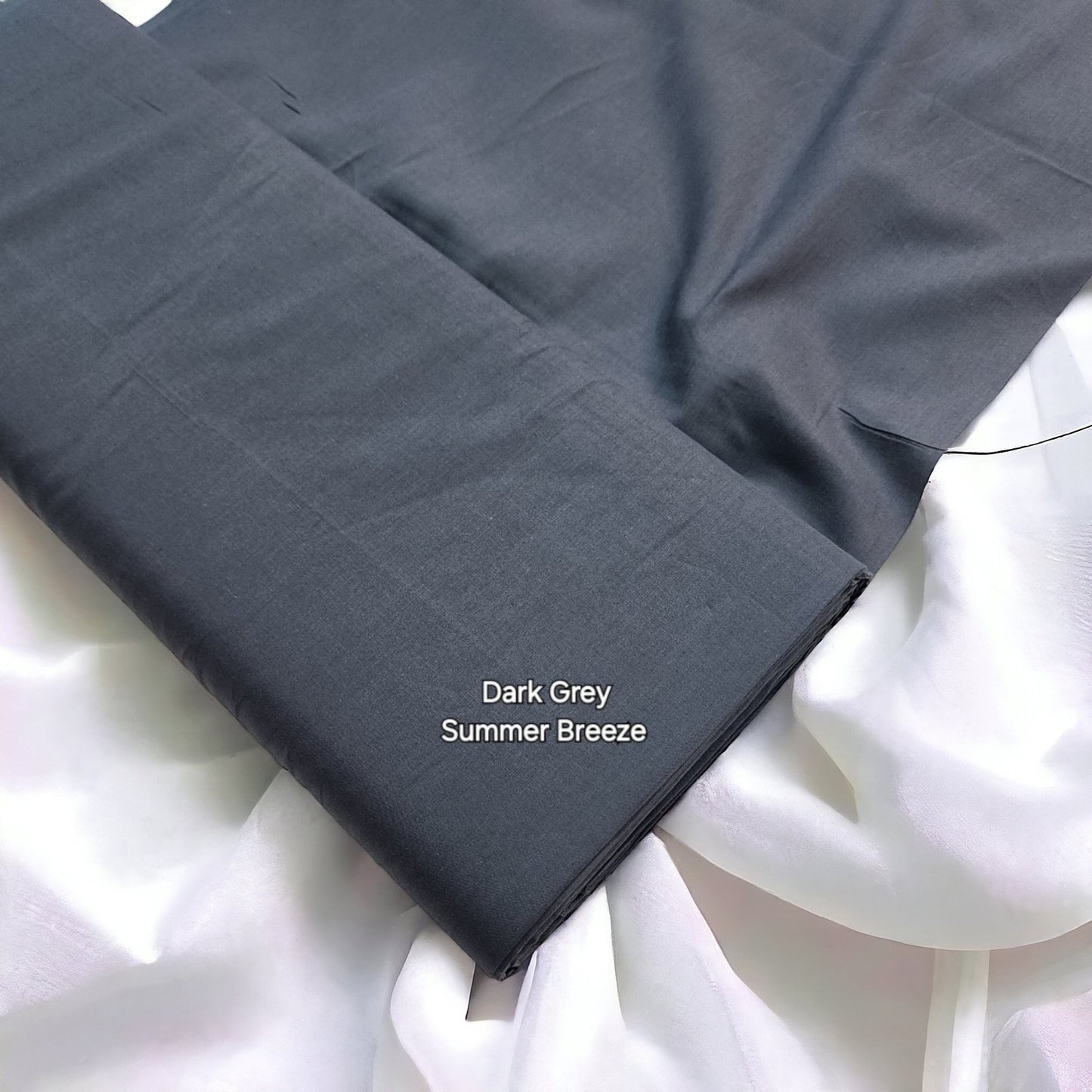 Plain Summer Breeze 2 Pc Suit | Dark Grey