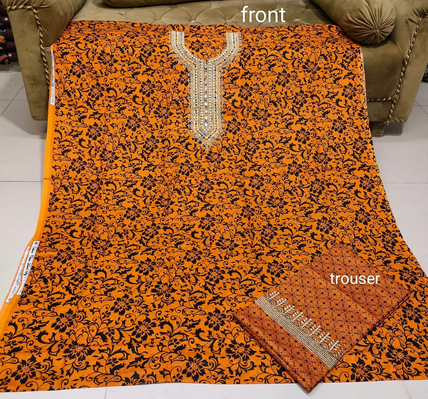 Pure Lawn 2 Pc Embroidered Suit