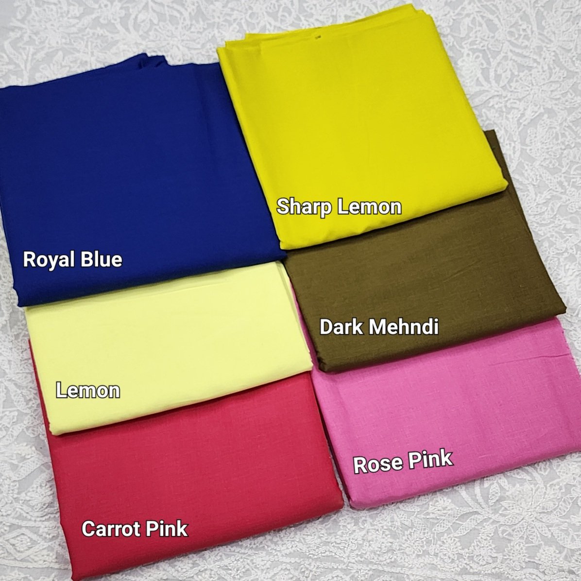 Plain Breeze Cotton 2 PC Suit | 5 Meters | Royal Blue