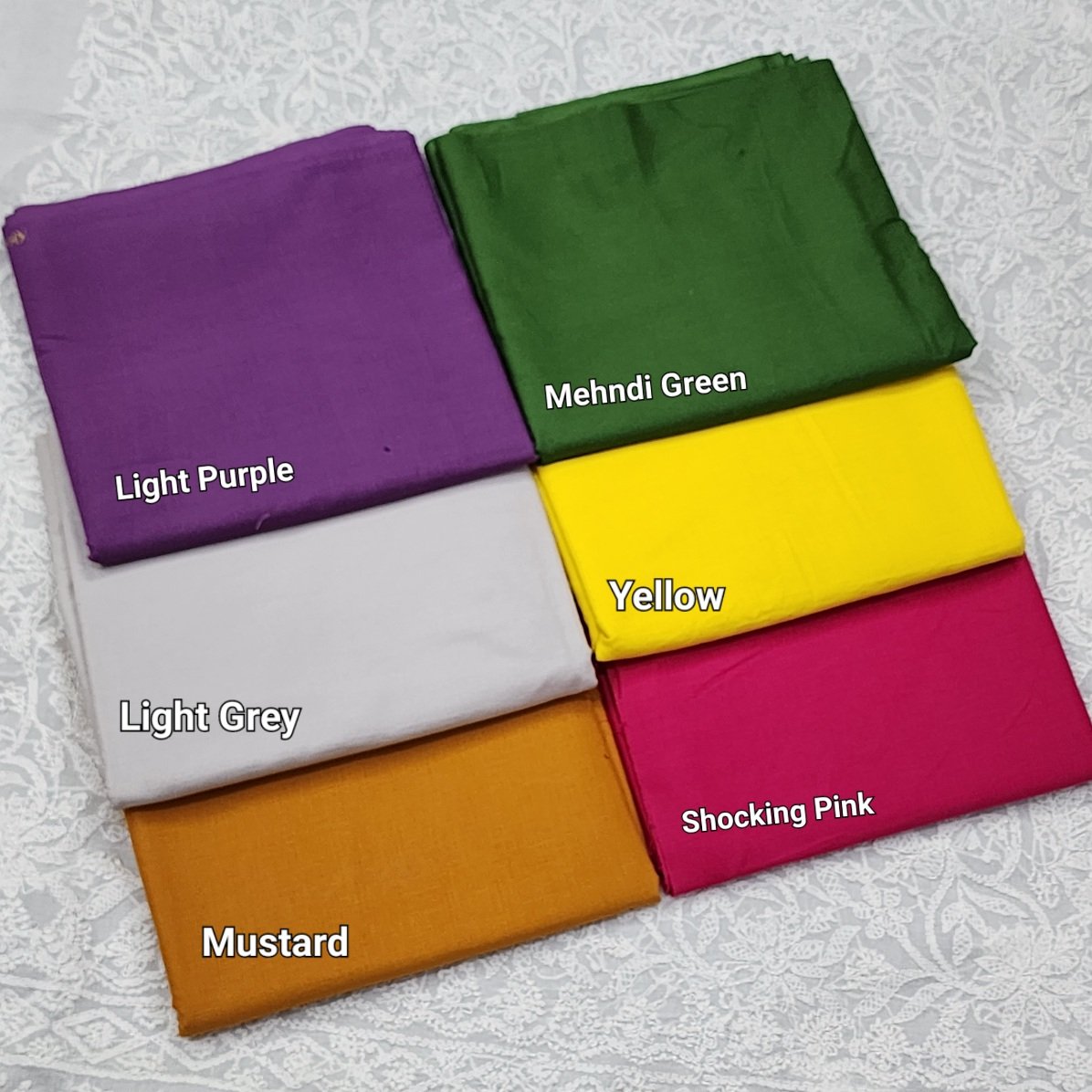 Plain Breeze Cotton 2 PC Suit | 5 Meters | Parrot Green