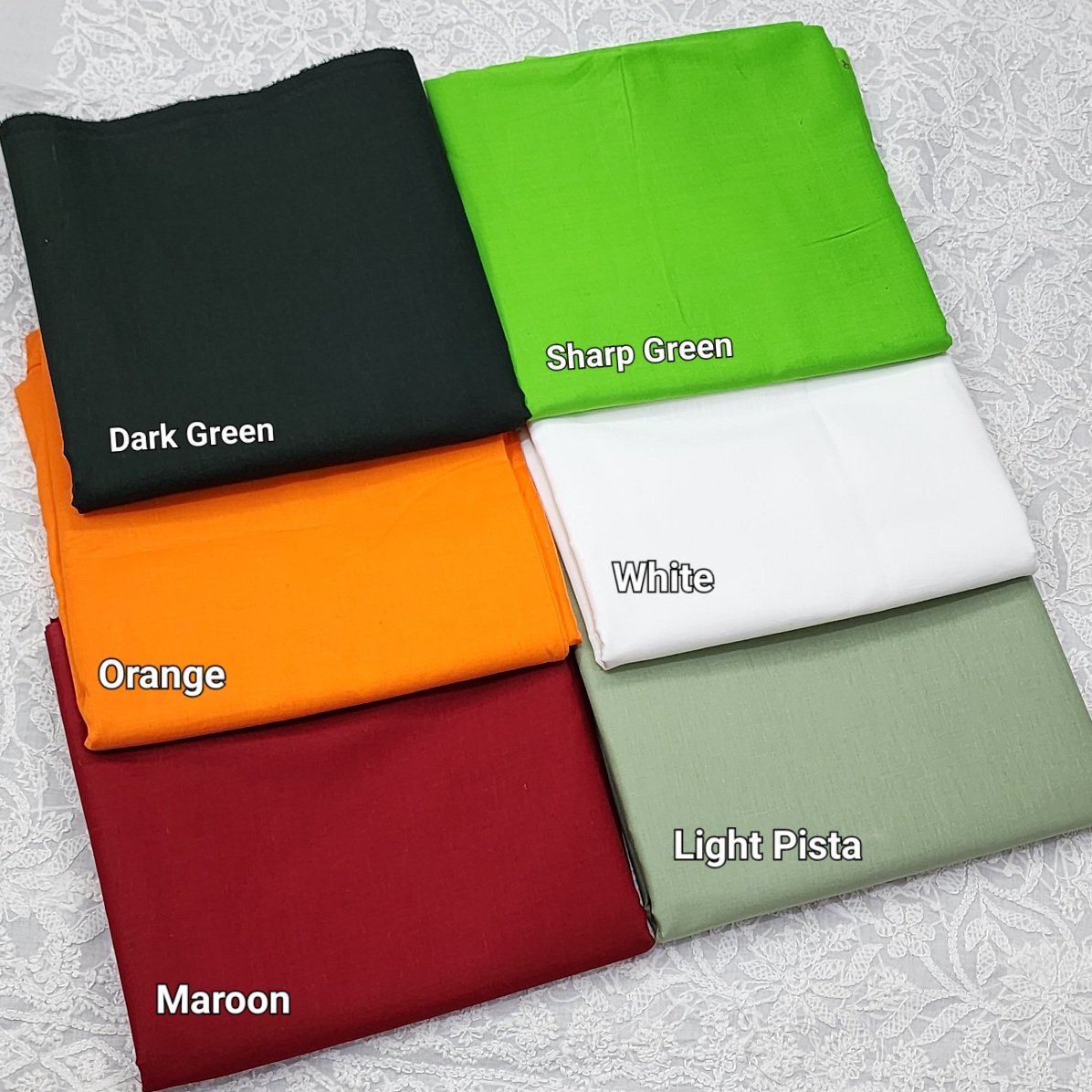 Plain Breeze Cotton 2 PC Suit | 5 Meters | Parrot Green