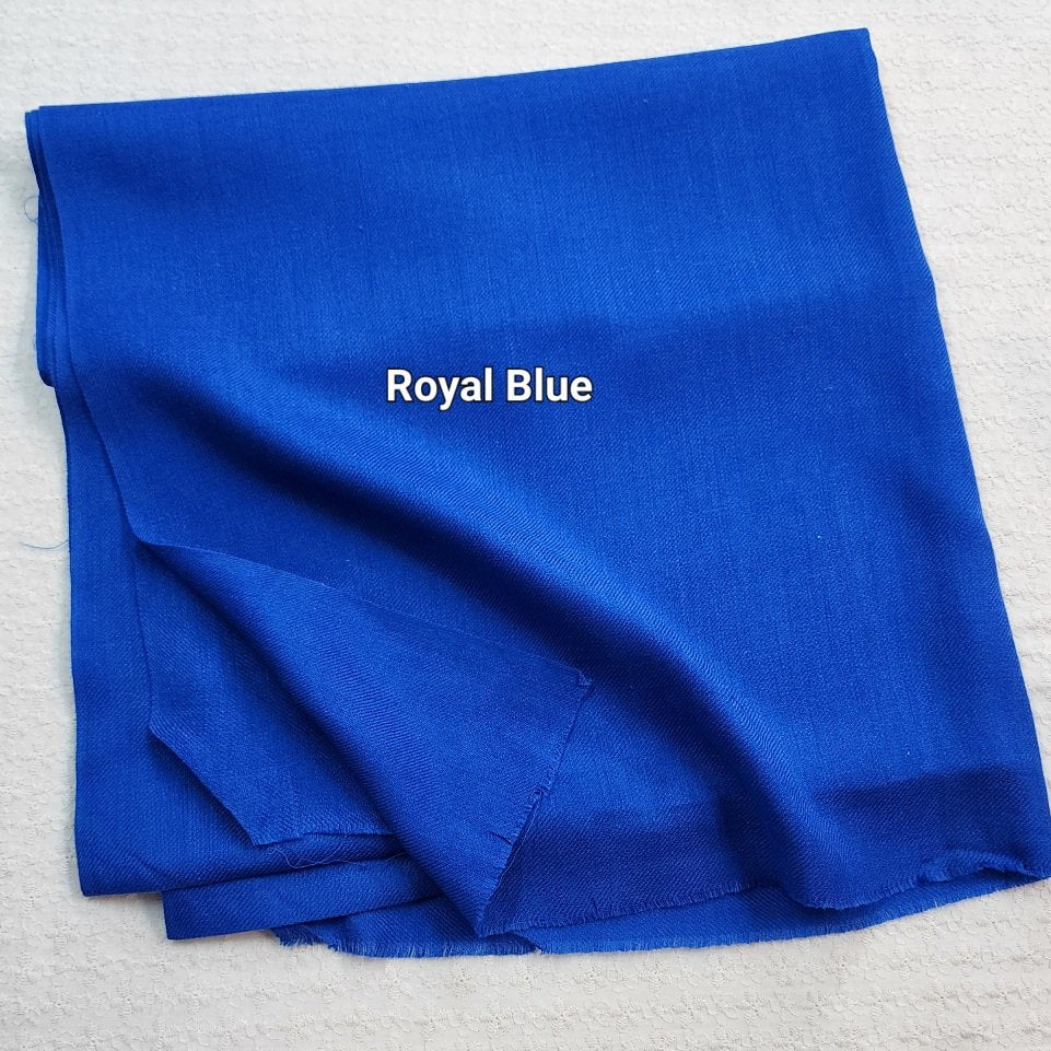 Plain Pashmina Stole | Royal Blue