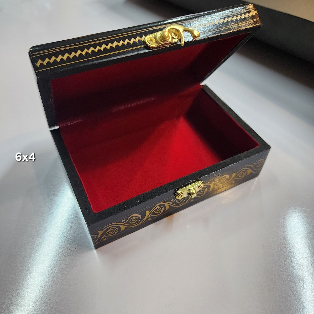 Naqshi Work Wooden Jewlery Box 6x4