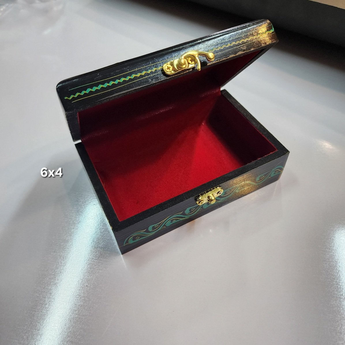 Naqshi Work Wooden Jewlery Box 6x4