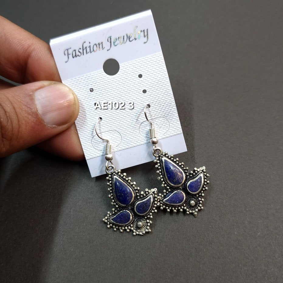 Oxidized Handmade Large Earrings