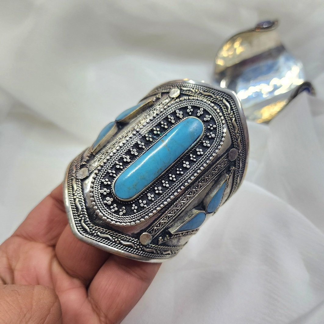 Ethnic Stonework Bracelet Cuff