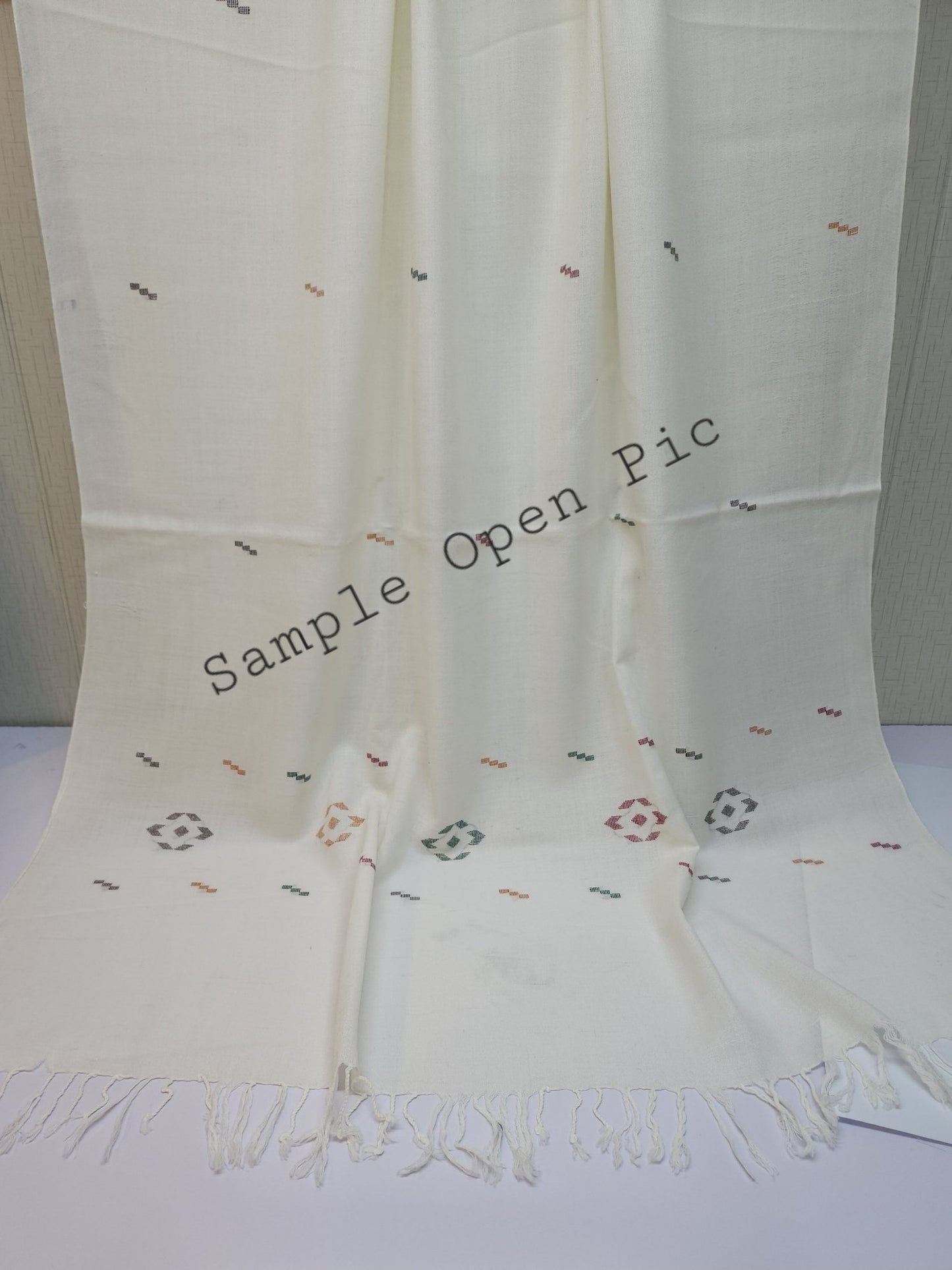 Swat Shawl Handmade Khaddi Made Pure Wool Shawl With Self Design Prefect Gift