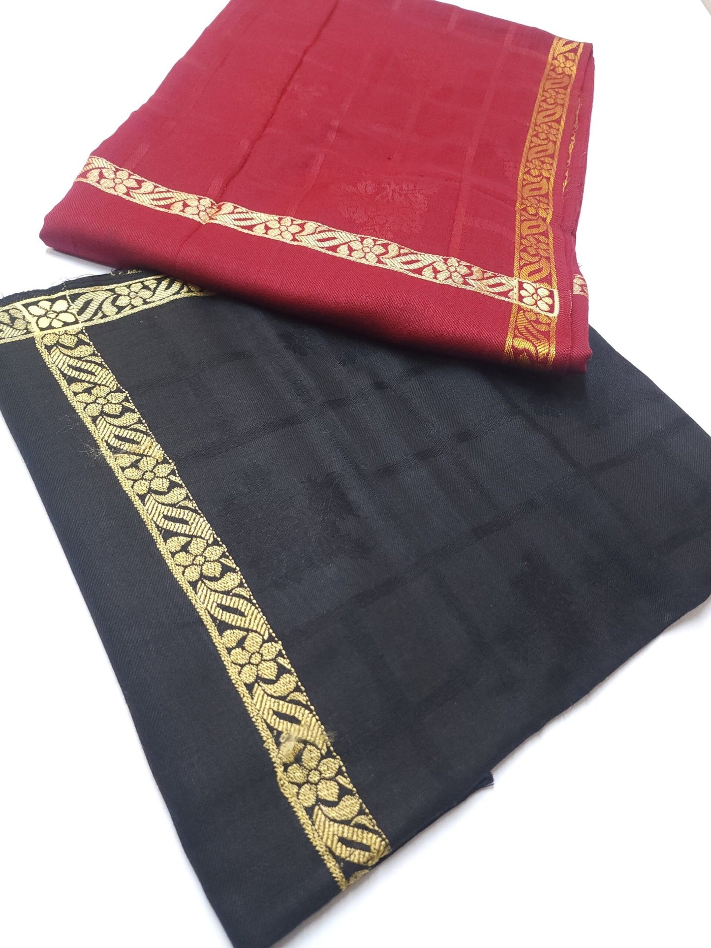 Pashmina Shawl Self Check Design With Self Border