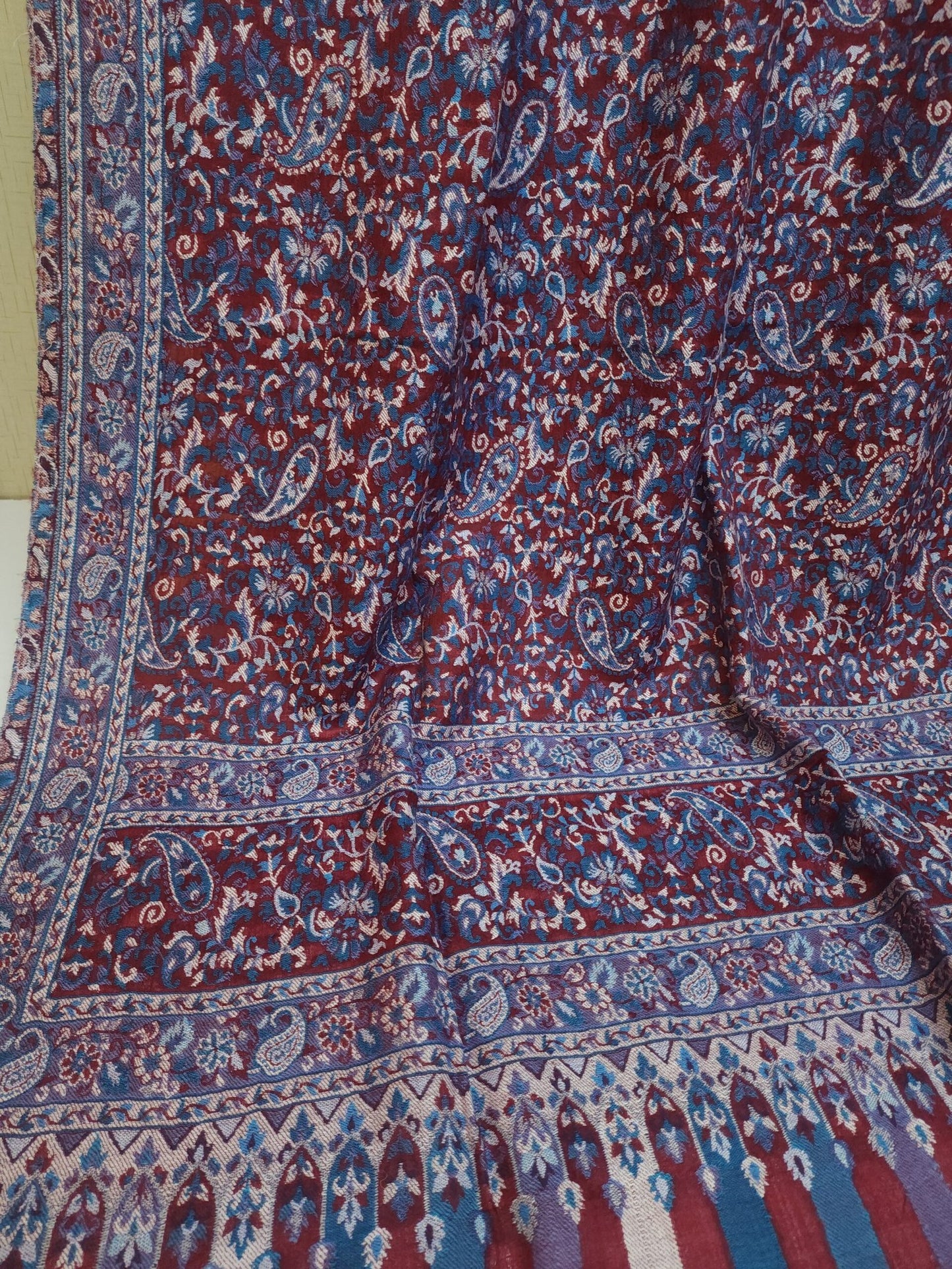 Kani Shawl Weaved Jamawar Toosh Shawl Made in Kashmir Full Size Shawl Perfect Gift