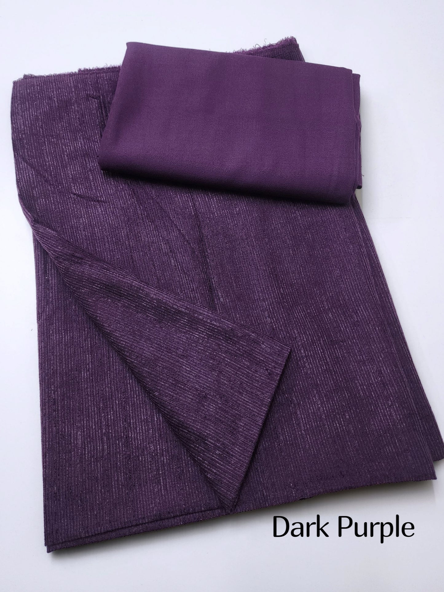 Marina Khaddi Made Velvet Lining Suit | 2 Piece 6 Yards Suit Perfect Gift | Dark Purple