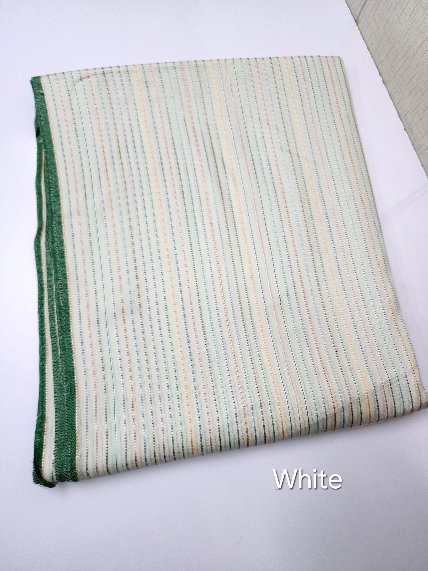 Susi Unstitched Shalwar Fabric | White