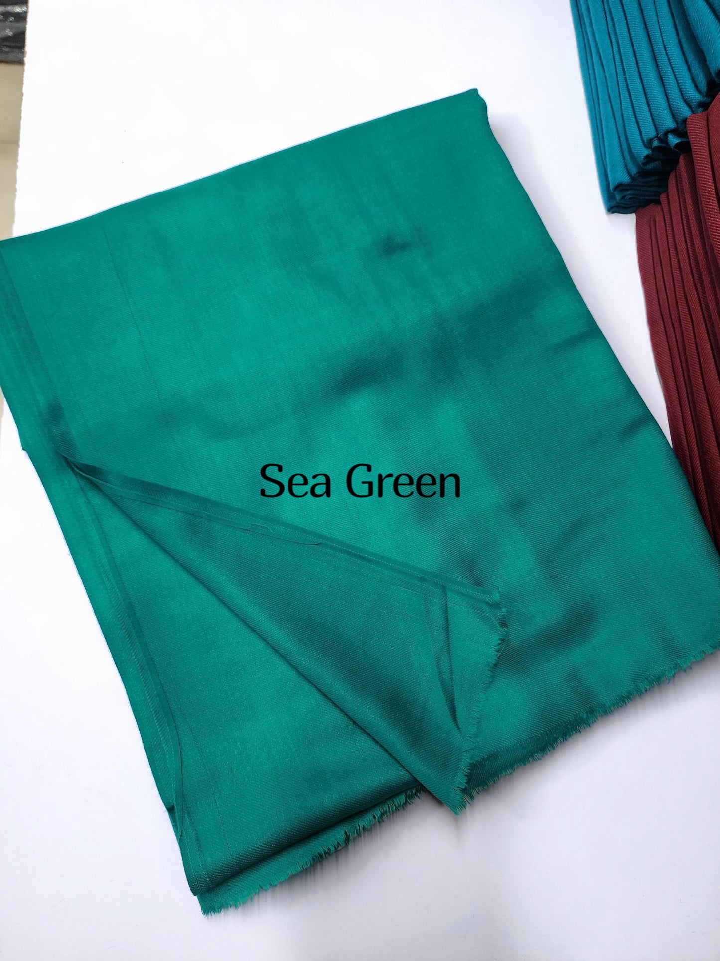 Plain Pashmina Shawl Soft and Lightweight No 1 Best Selling Shawl | Sea Green