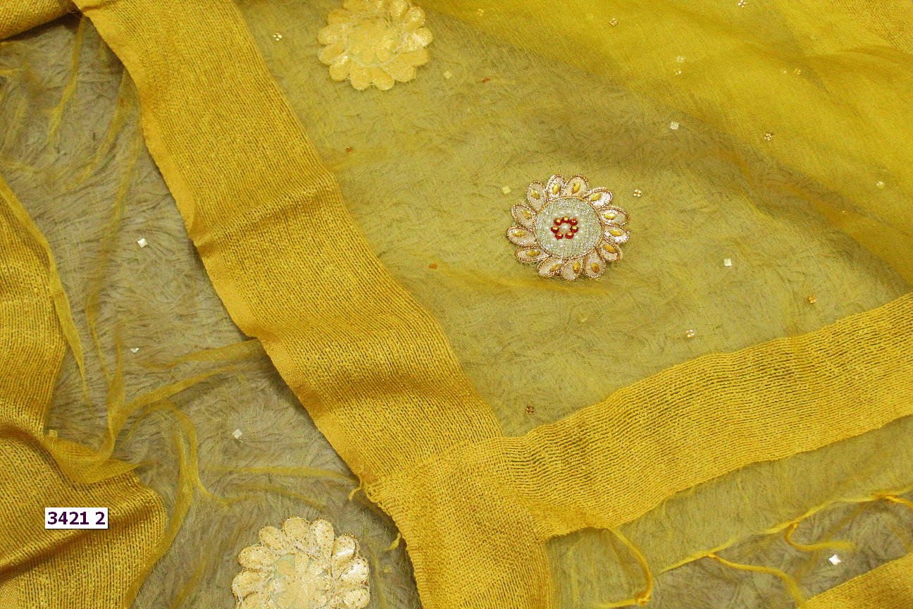 Fancy Embroidered Organza Dupatta