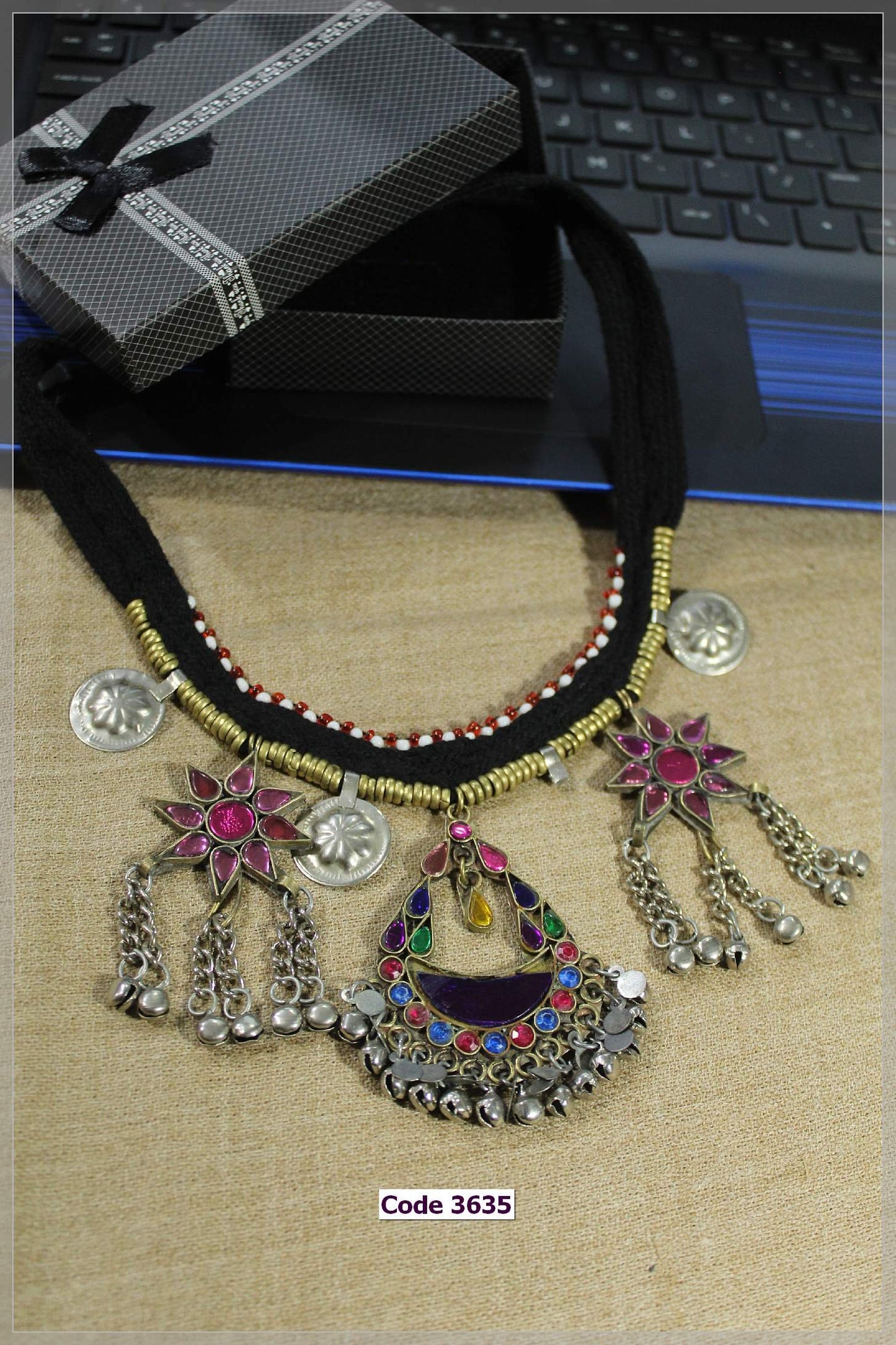 Traditional Afghani Necklace Handmade 3635