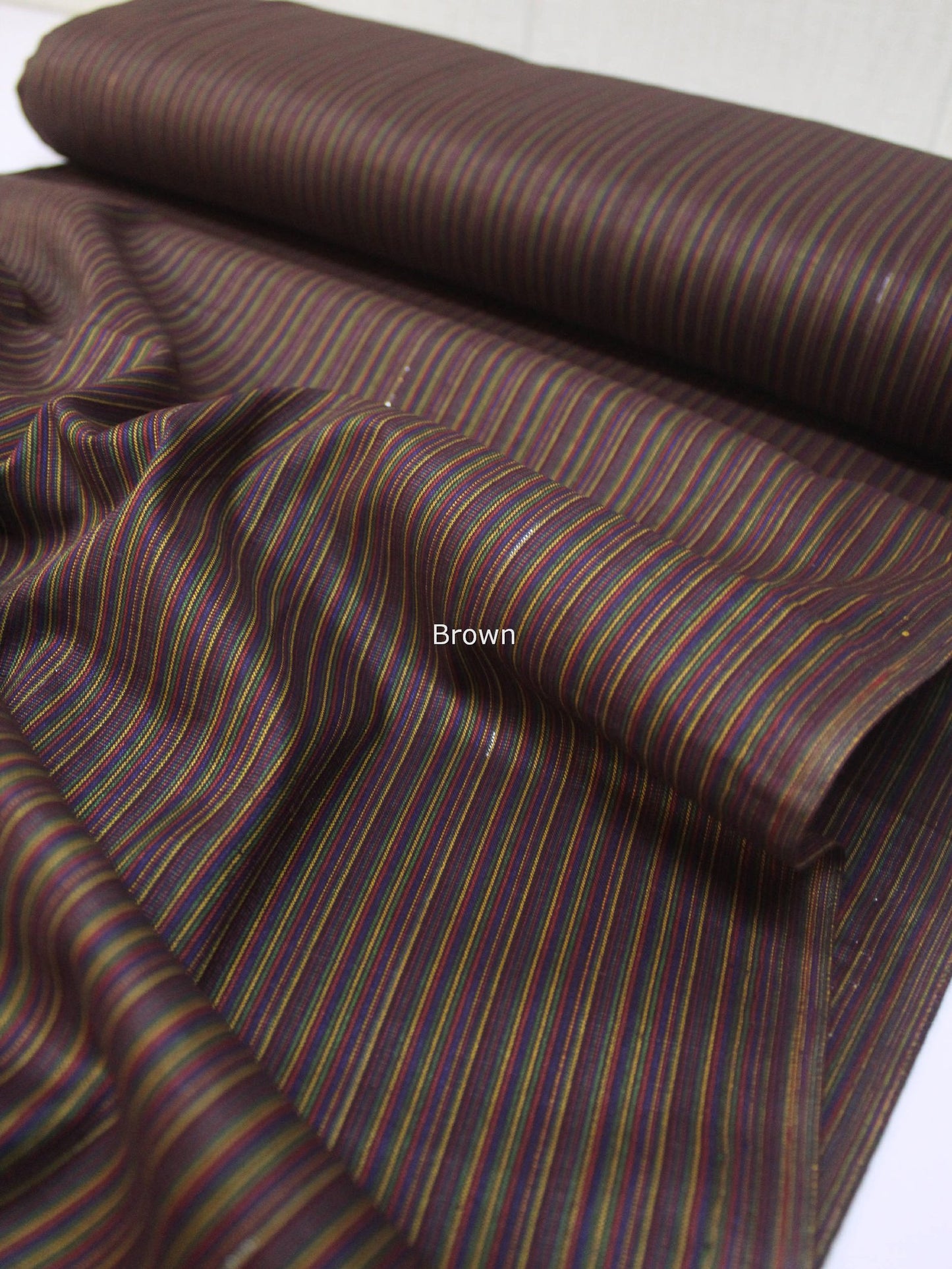 2 Piece Rangoli Weaved Lawn Cotton Summer Allover Suit | Brown