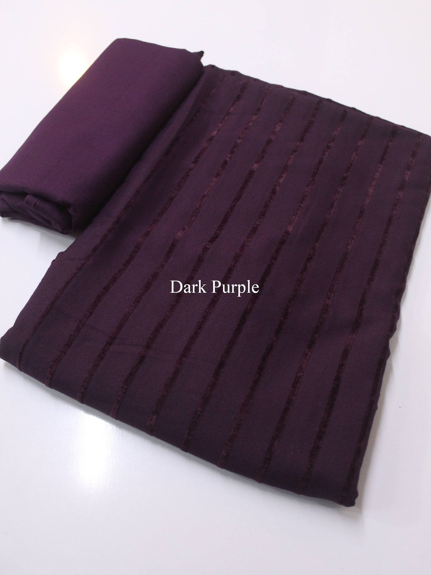 Velvet Lining Suit Marina Wool | Perfect Winter Fabric 6 Yards | Dark Purple