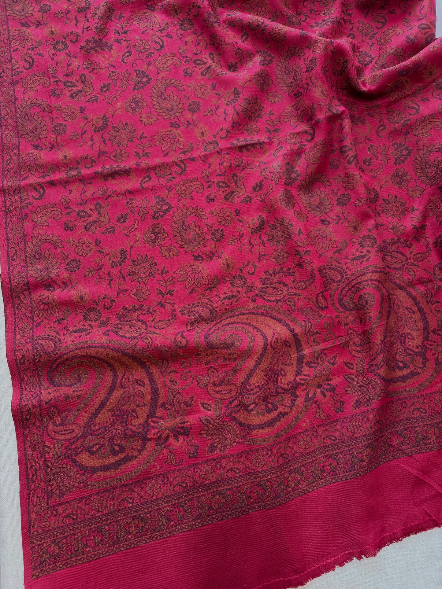 Pashmina Wool Kani Shawl in Full Size Multi Color