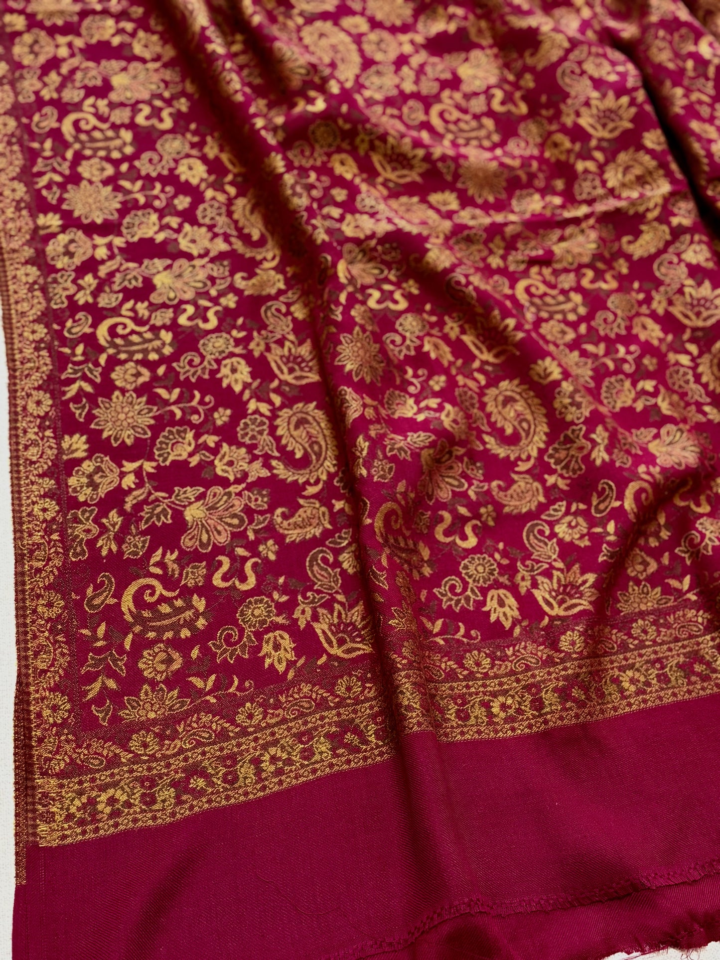Pashmina Wool Kani Shawl in Full Size Multi Color