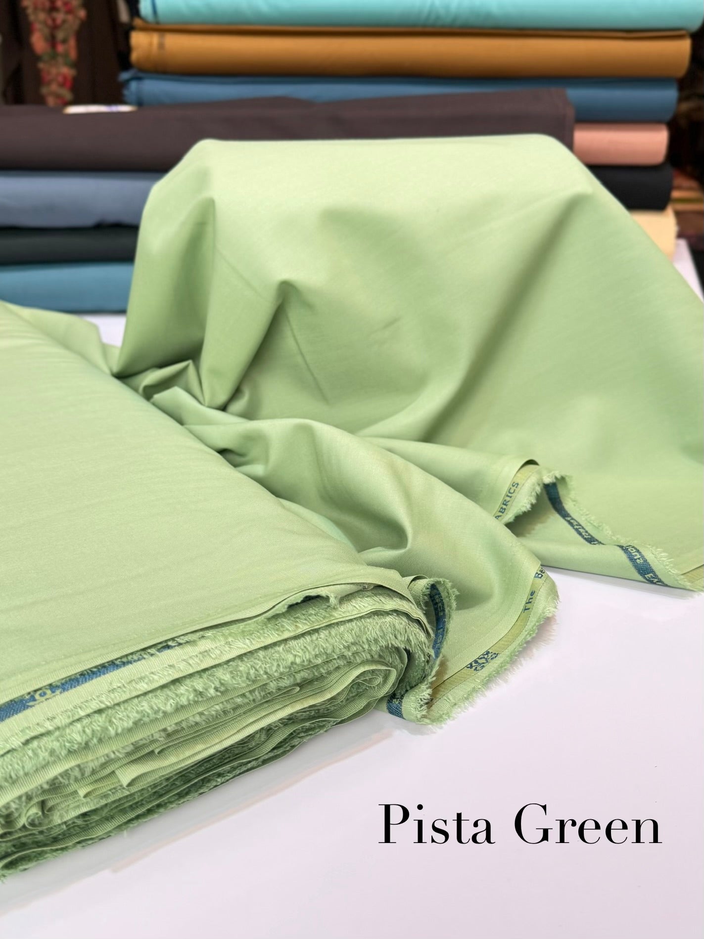 Gents Soft Finish Wash n Wear Suit Mid Season | Pista Green