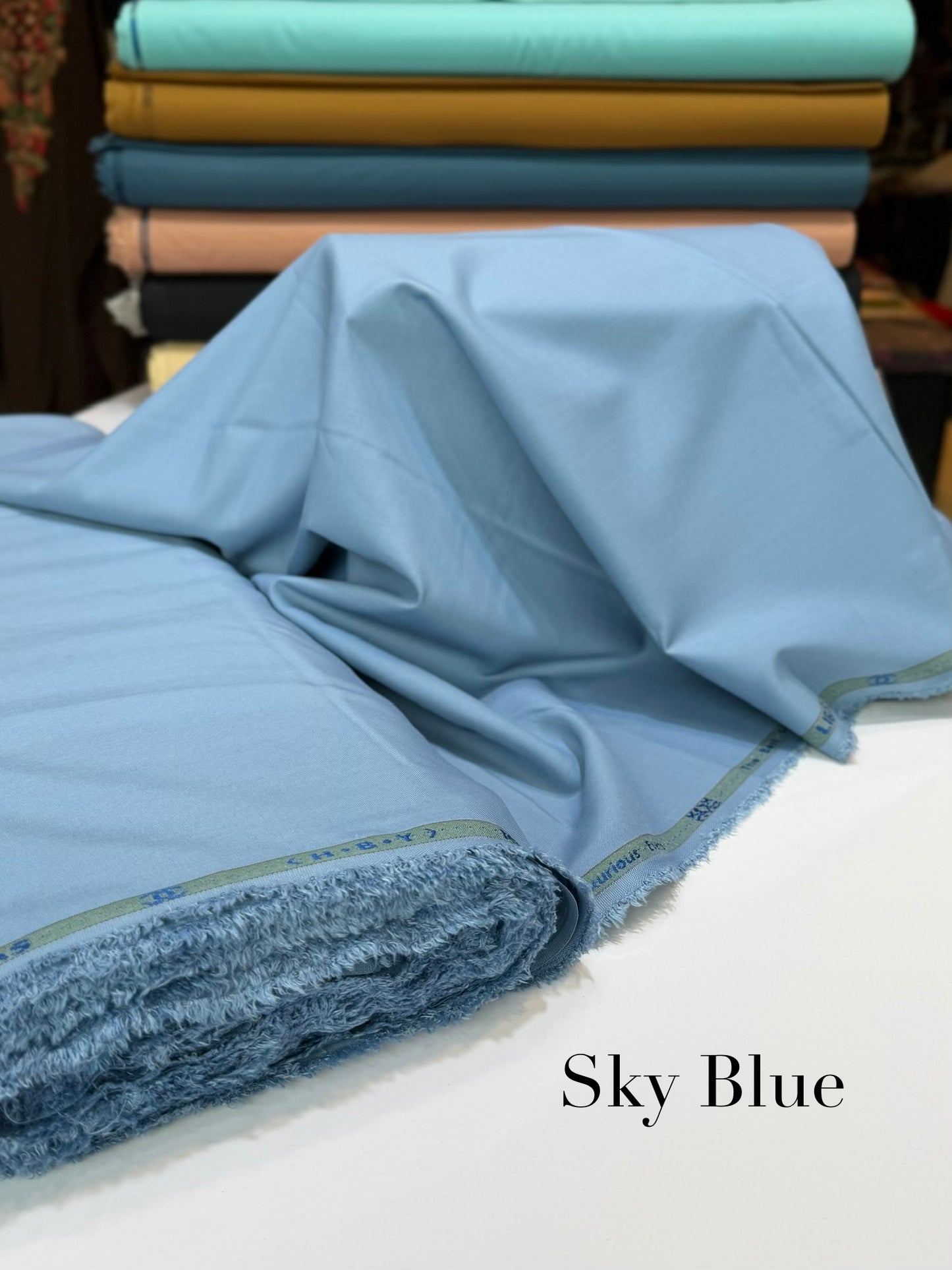 Gents Soft Finish Wash n Wear Suit Mid Season | Sky Blue