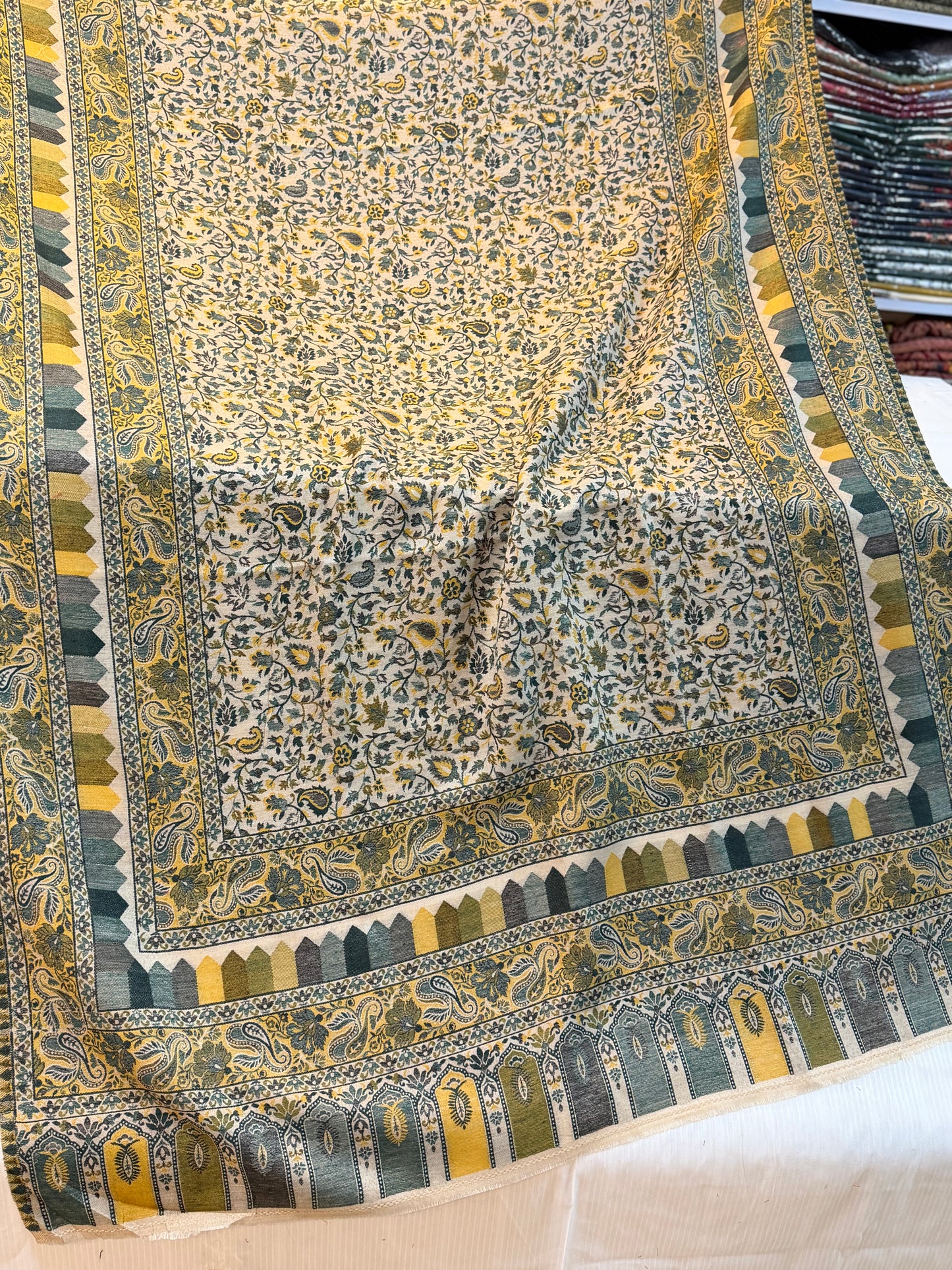 Pashmina Wool Kani Shawl in Full Size Multi Color | Jaal Design