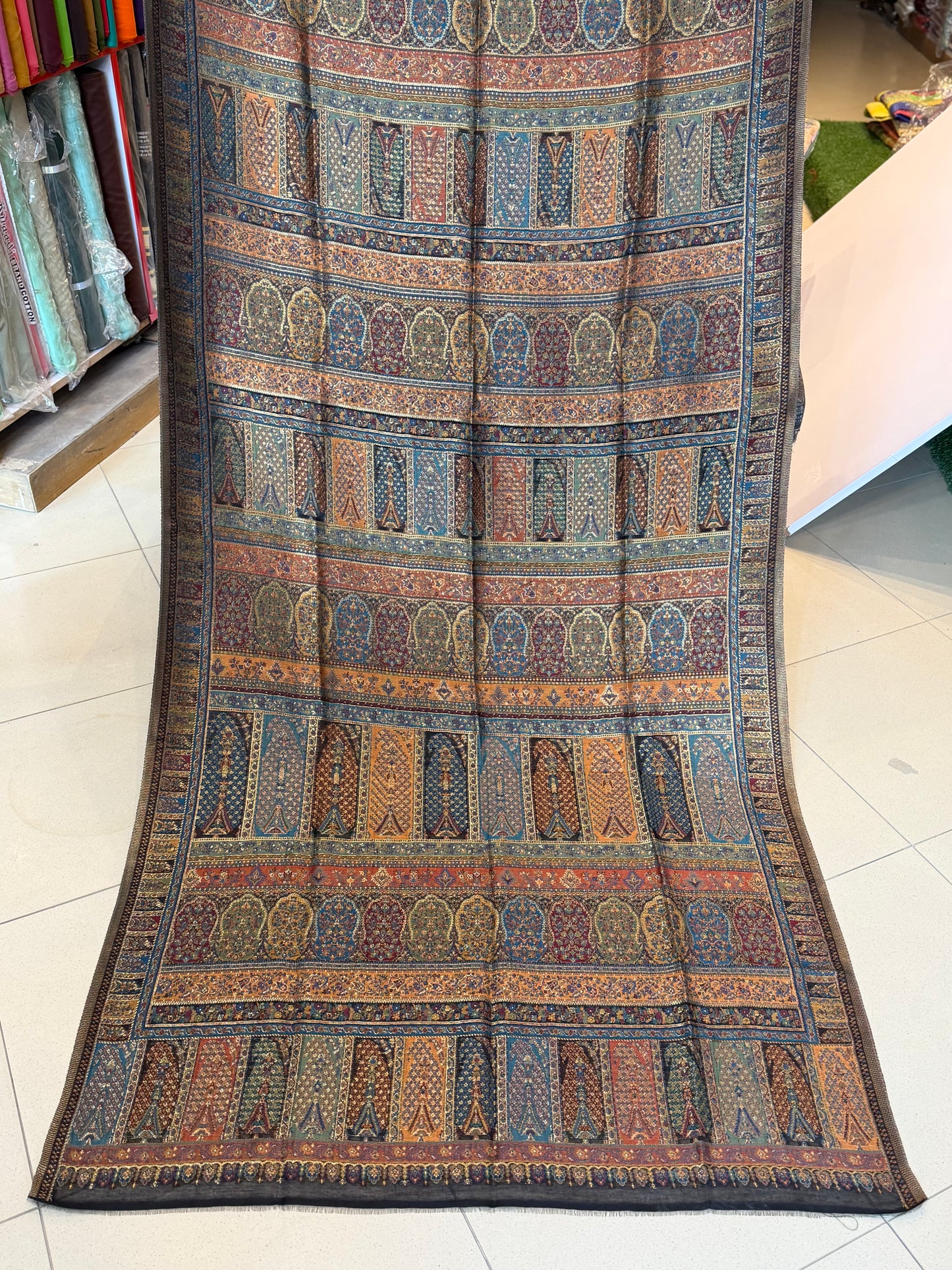 Luxury Kani Silk Shawl, Wedding Wrap Perfect Gift Made in Kashmir