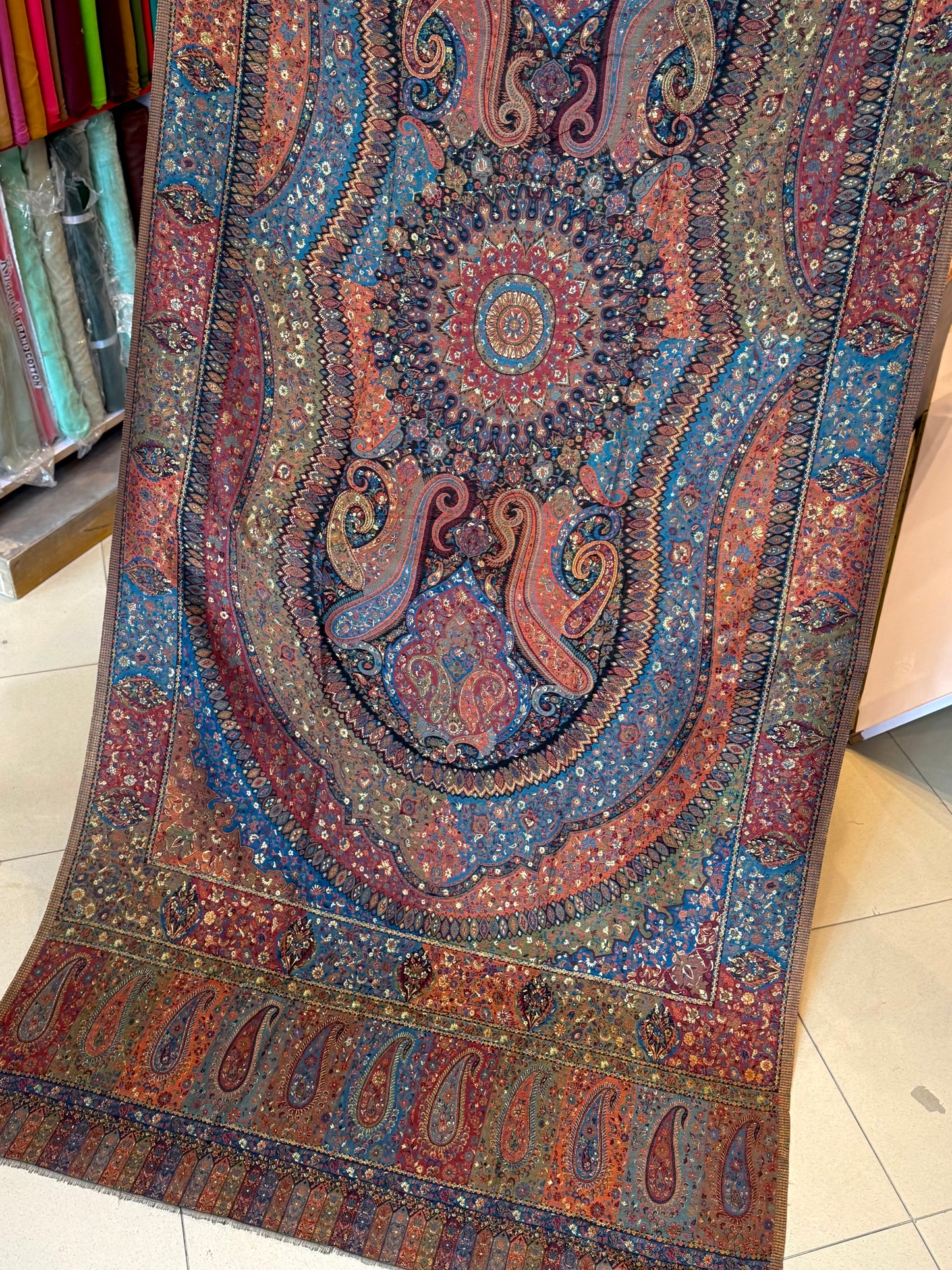 Luxury Kani Silk Shawl, Wedding Wrap Perfect Gift Made in Kashmir