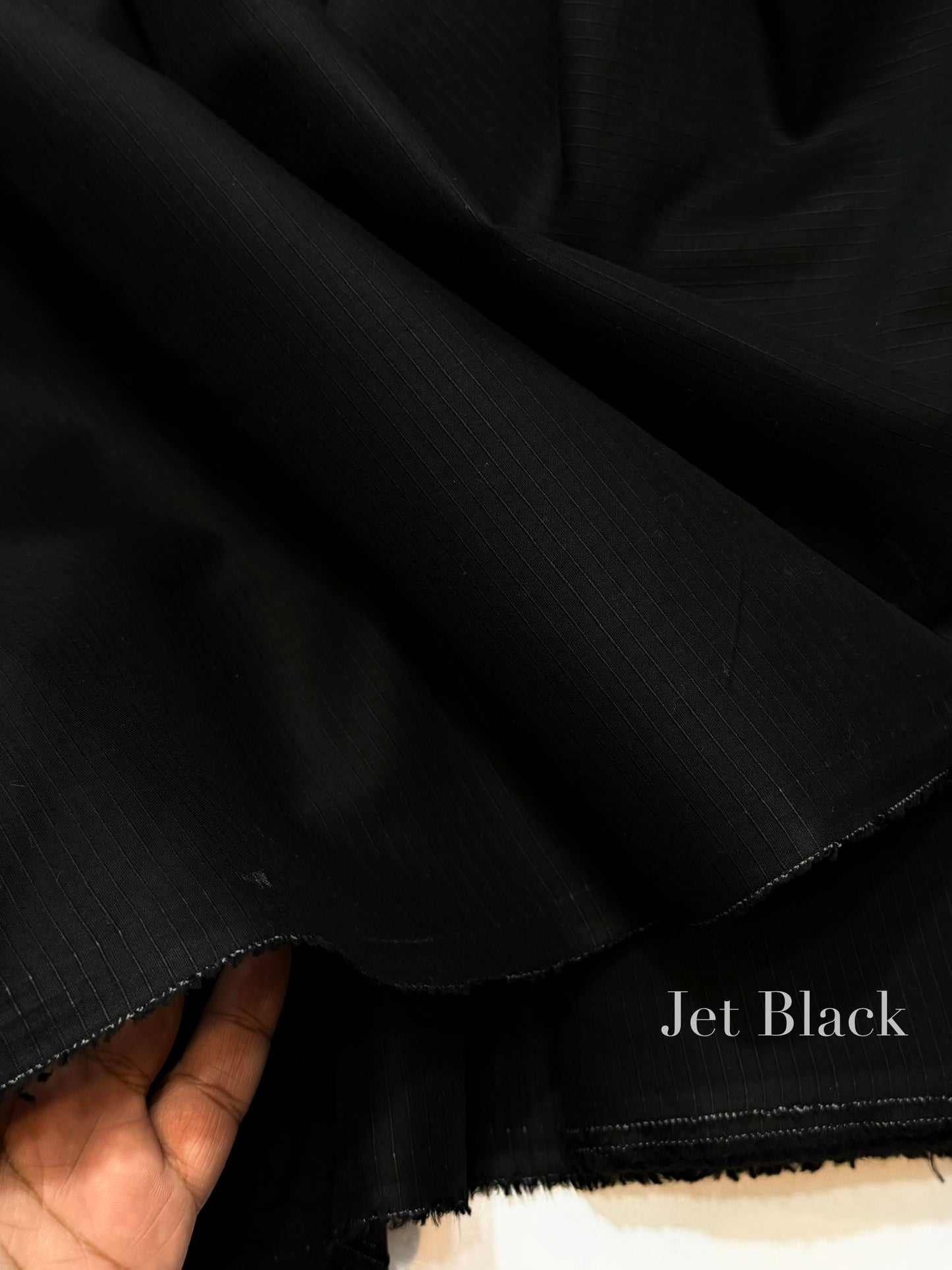 Plain Doria Lawn 2 Piece Suit 5 Meters | Jet Black