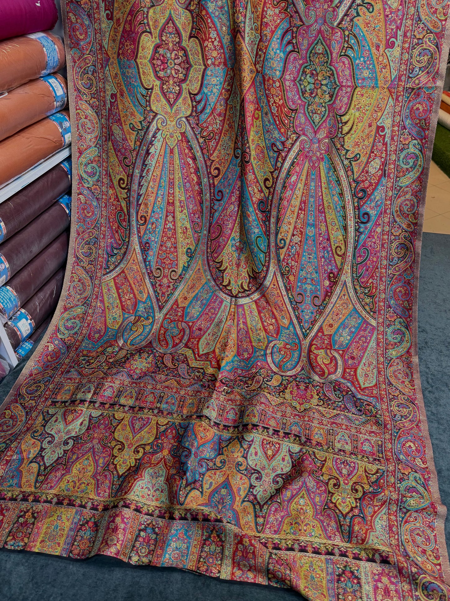 Luxury Kani Silk Shawl, Wedding Wrap Perfect Gift Made in Kashmir