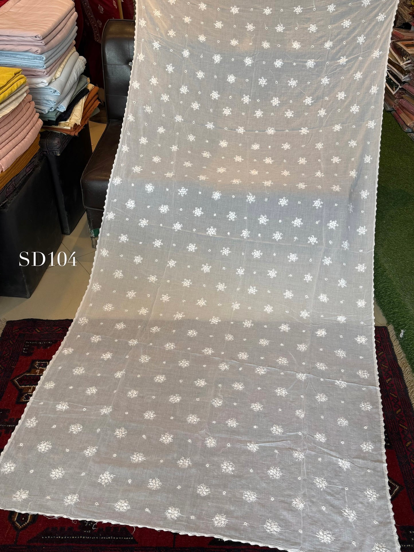 Shadow Work Beautiful Handmade Dupatta Shawl Perfect Gift | SD104