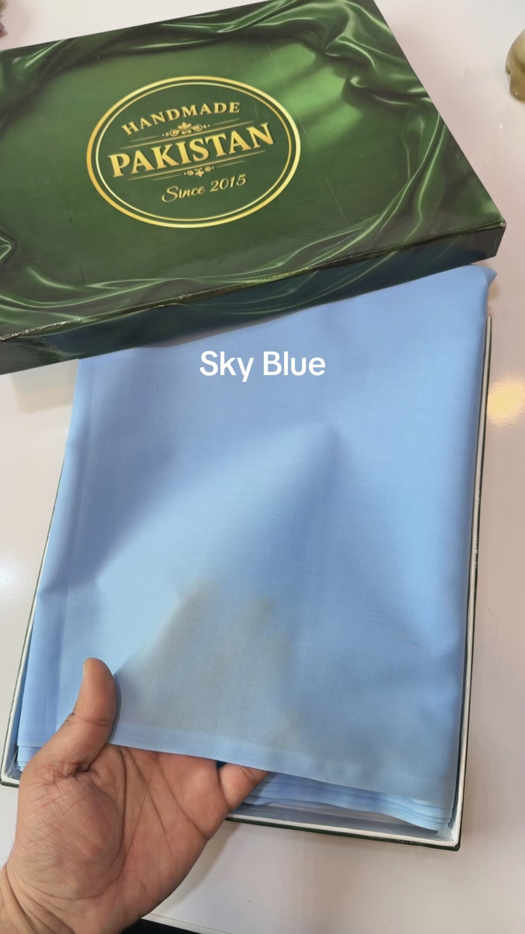 Gents Cotton Suit | Plain Supreme Cotton Burewala Suit | Sky Blue