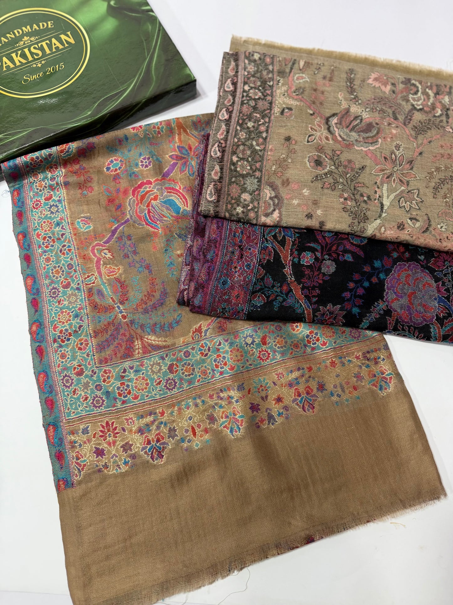 Kani Original Stole | Made in Kashmir Weaved Kani Toosh Pashmina Stole Perfect Winter Gift