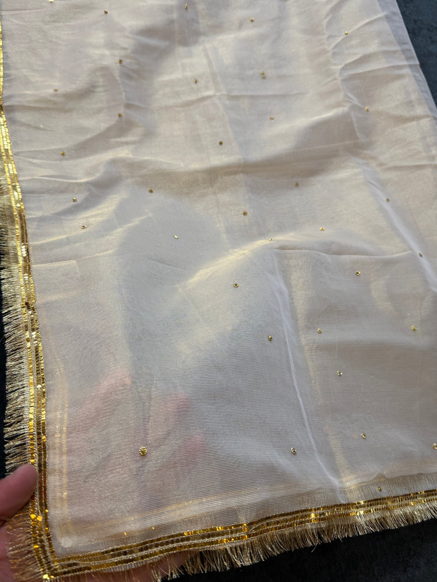 Fancy Masoori Stone Work Dupatta 4 Side Lace Work
