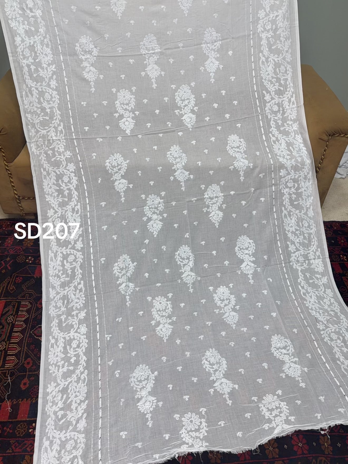 Shadow Work Beautiful Handmade Dupatta Shawl Perfect Gift | SD207