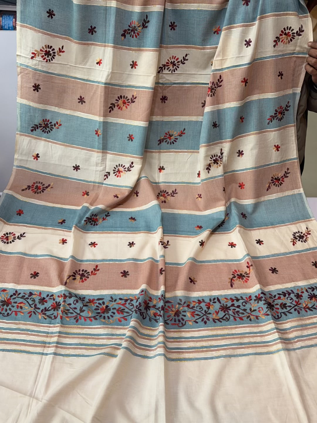 Handmade Lawn Shawl | Fine Thread Work Pure Lawn Shawl