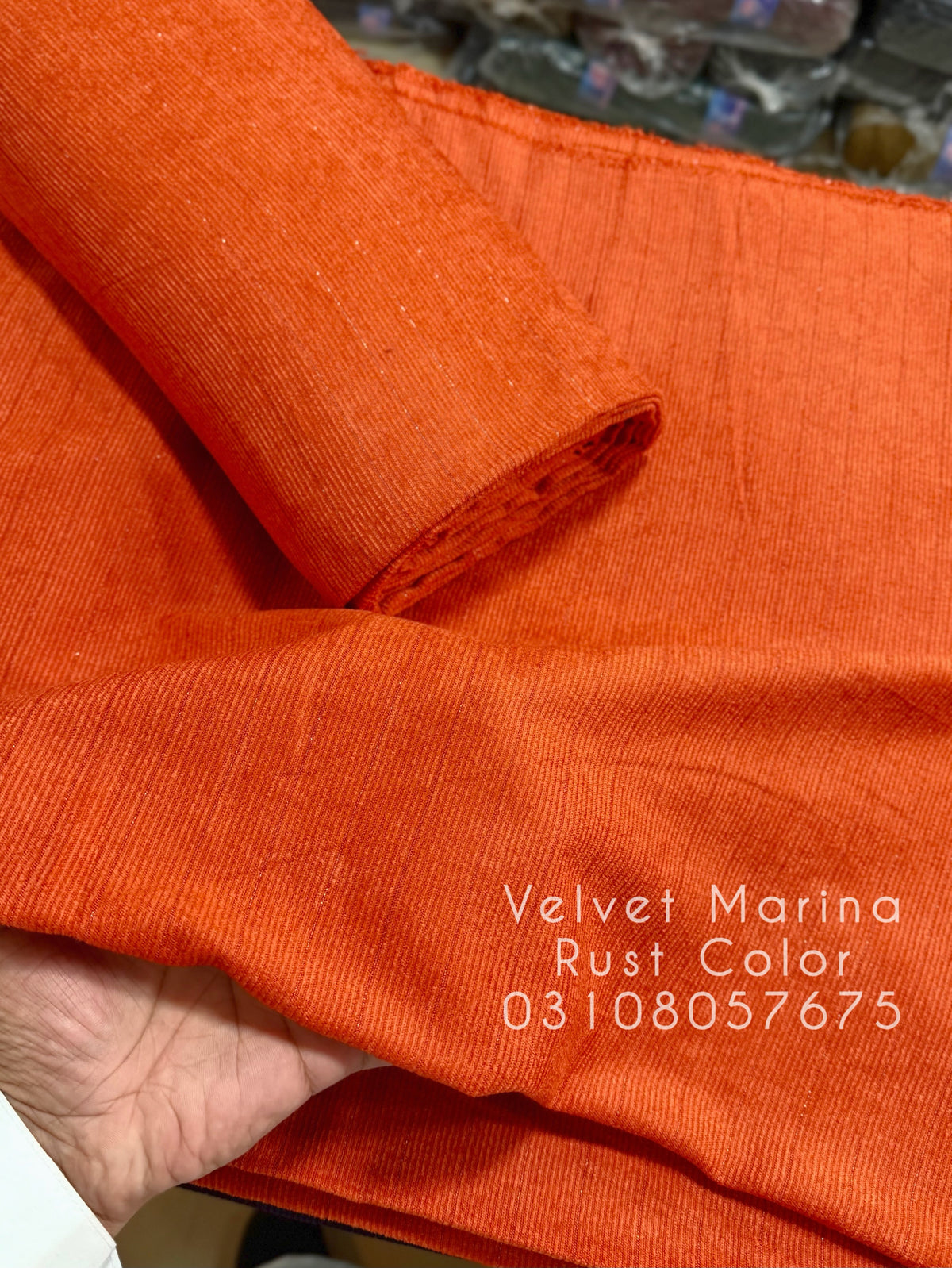 Allover Marina Khaddi Made Velvet Lining Suit | 2 Piece 5 Meters Suit Perfect Gift | Rust