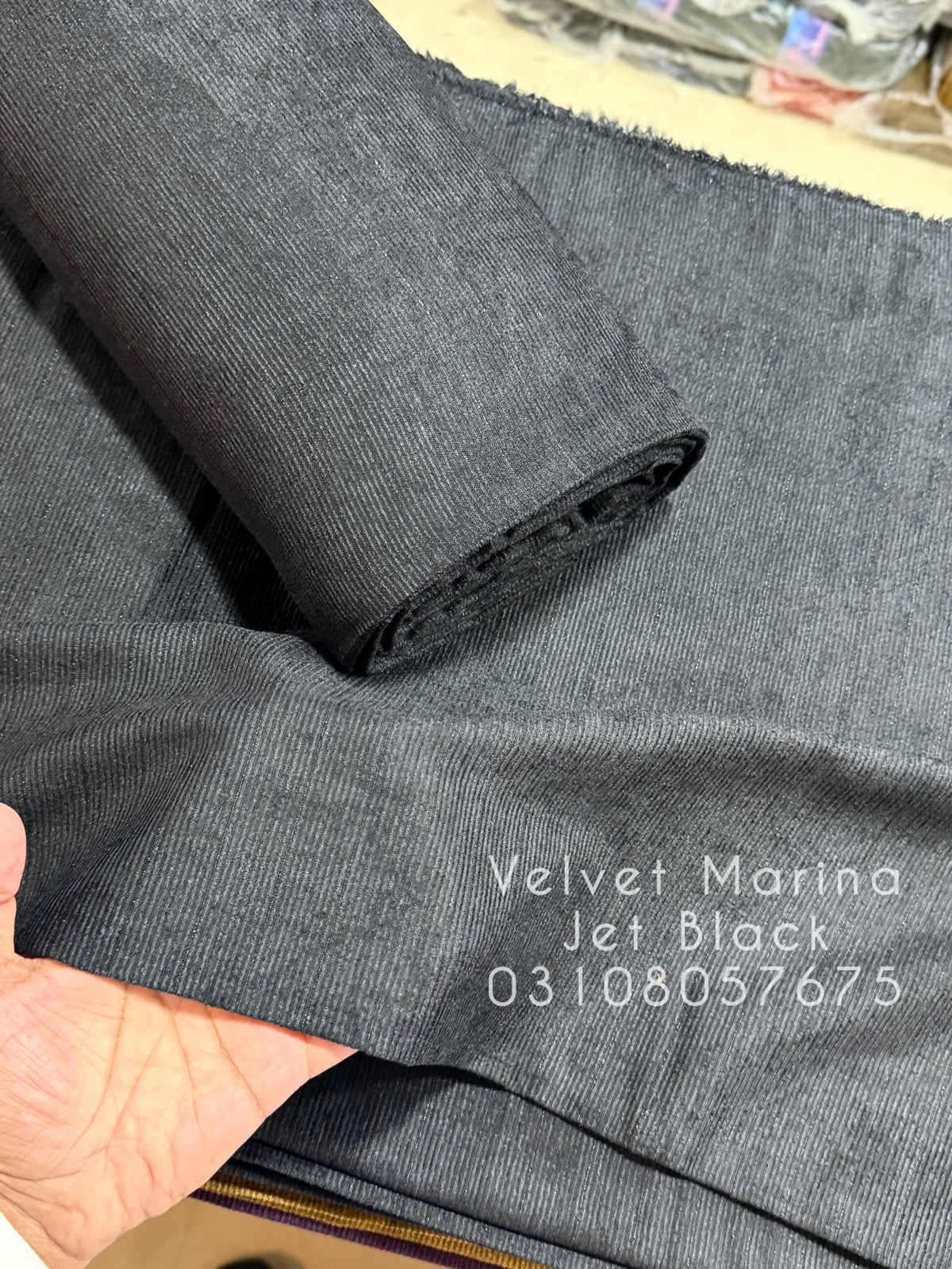 Allover Marina Khaddi Made Velvet Lining Suit | 2 Piece 5 Meters Suit Perfect Gift | Black