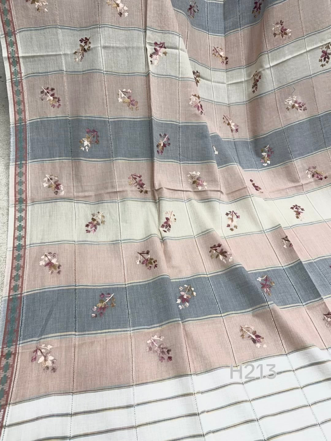 Handmade Lawn Shawl | Fine Thread Work Pure Lawn Shawl H213