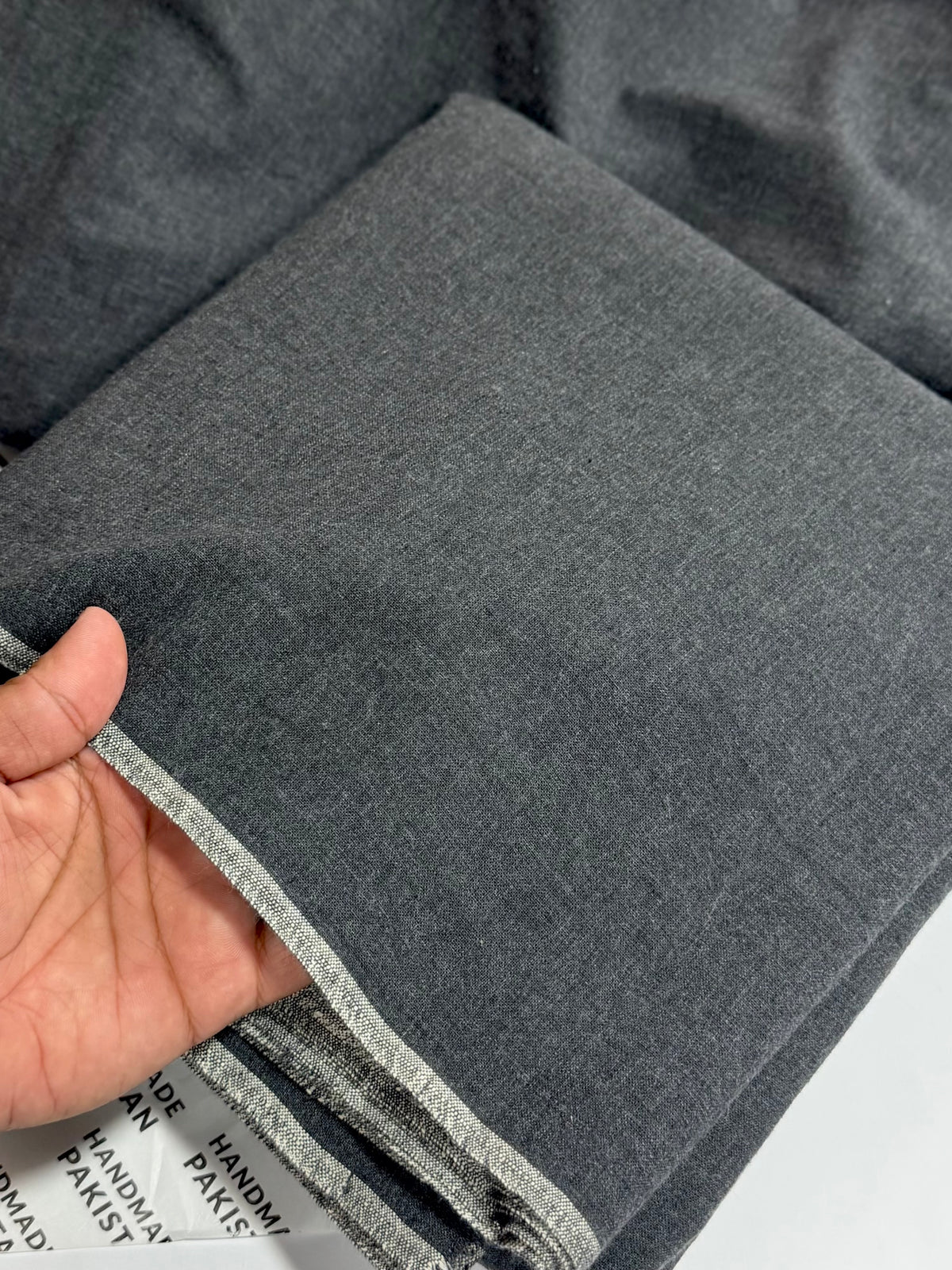 Gents Khaddar Suit | Plain Soft Mid Season Khaddar Suit | Dark Grey