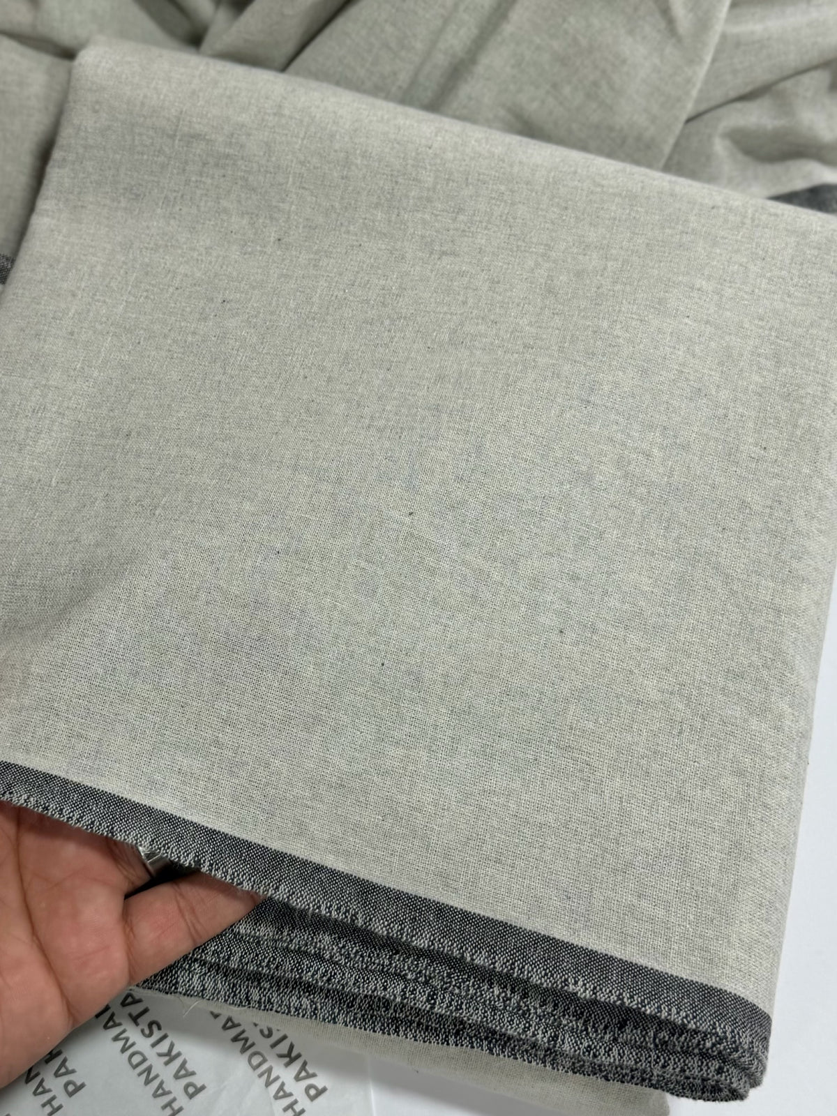 Gents Khaddar Suit | Plain Soft Mid Season Khaddar Suit | Ash White