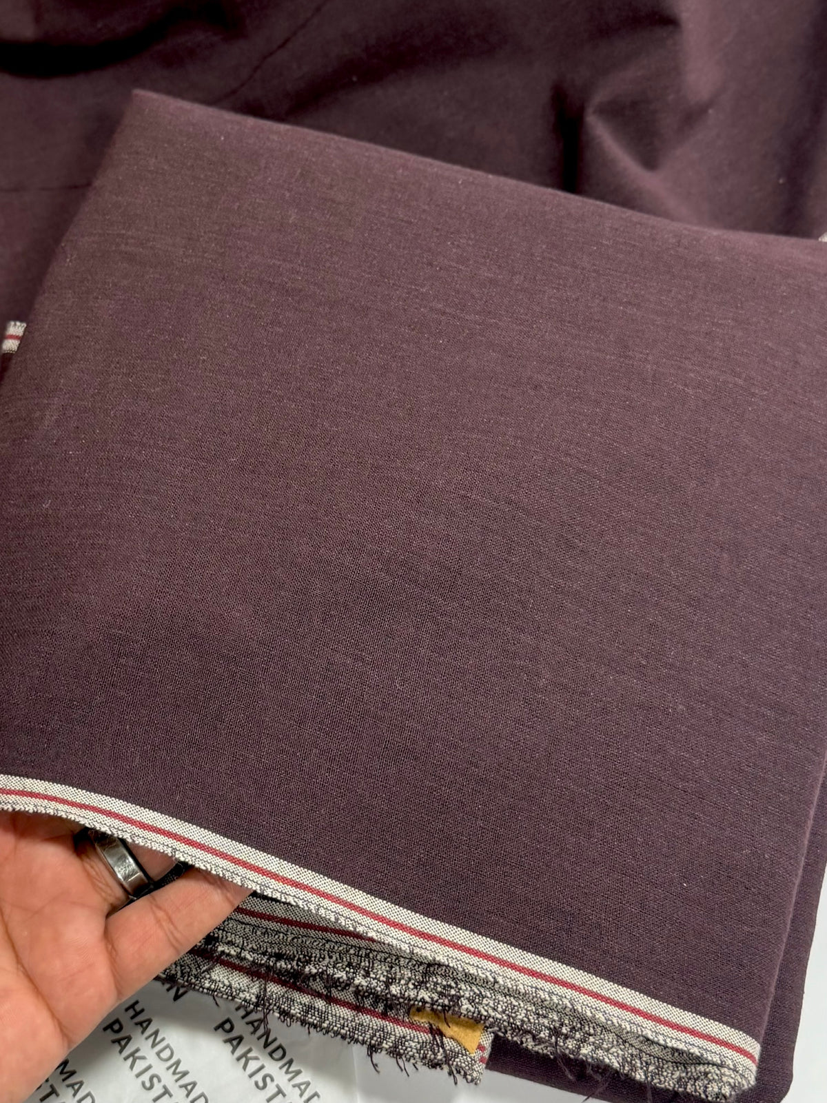 Gents Khaddar Suit | Plain Soft Mid Season Khaddar Suit | Dark Maroon