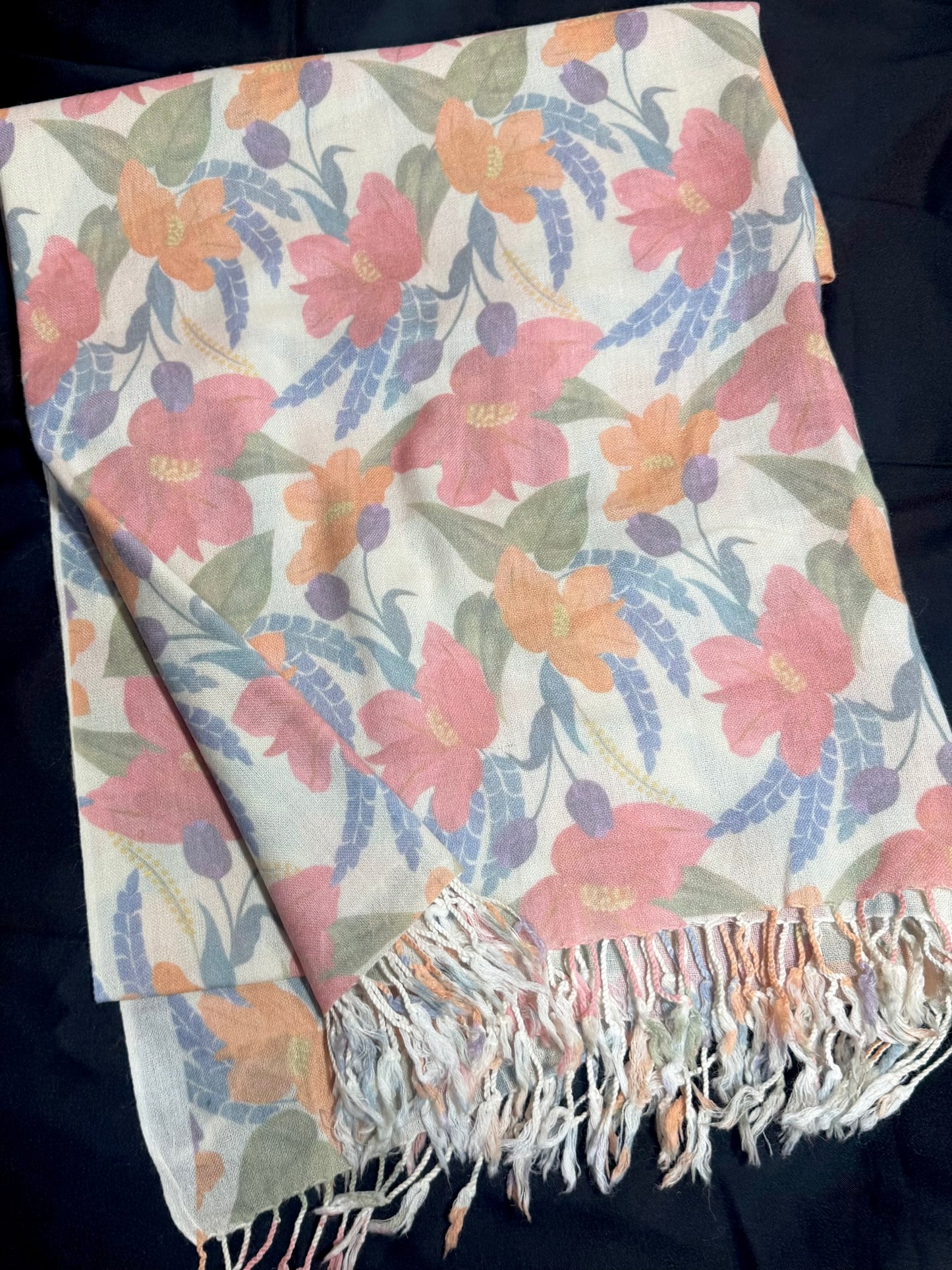 Printed Wool Pashmina Shawl | Soft and Fine Shawl Very Lightweight