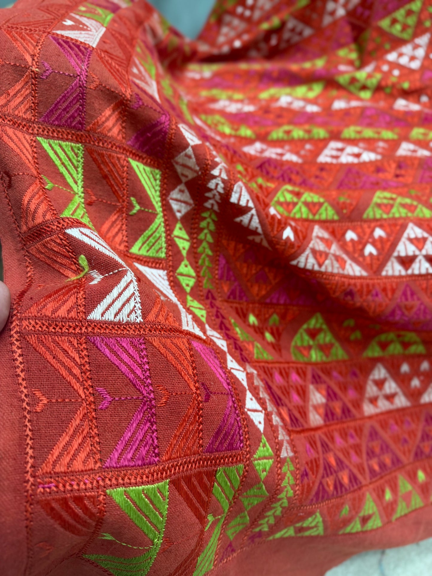 Phulkari Full Size Shawl | Handmade Khaddar Jaal Bagh Winter Shawl Perfect Gift