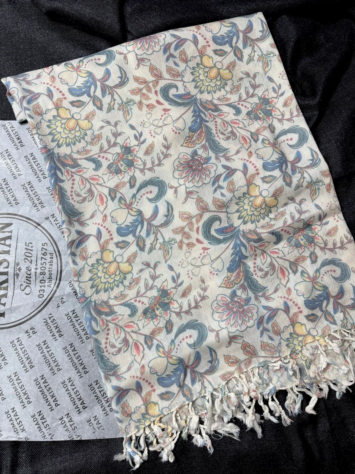 Printed Wool Pashmina Shawl | Soft and Fine Shawl Very Lightweight