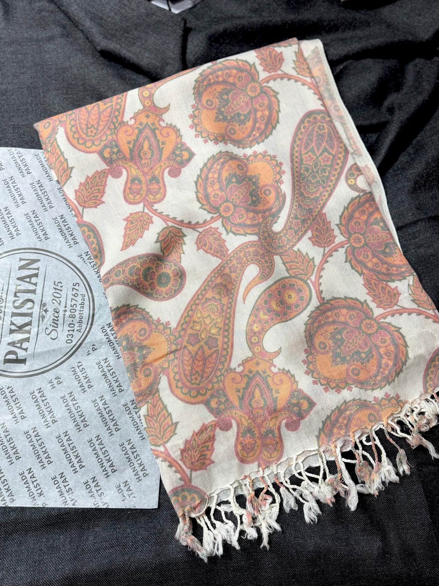 Printed Wool Pashmina Shawl | Soft and Fine Shawl Very Lightweight