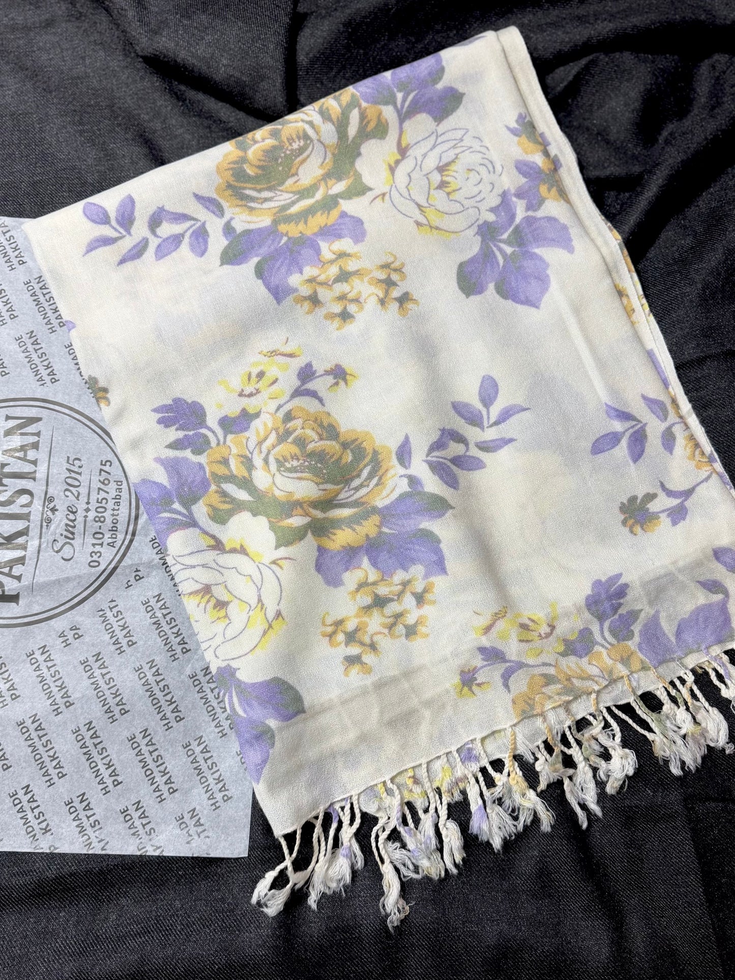 Printed Wool Pashmina Shawl | Soft and Fine Shawl Very Lightweight